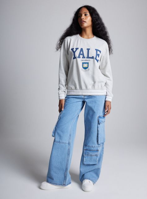 Polerón Manga Larga con Escudo Estilo Preppy Yale-3