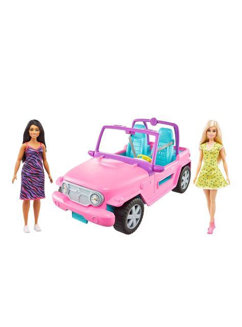 Muñeca Extreme Jeep con Muñeca y Amiga-1
