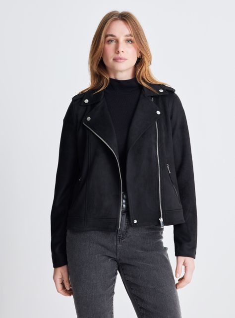 Chaqueta Biker con Cierre-0