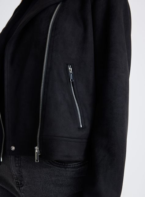 Chaqueta Biker con Cierre-3