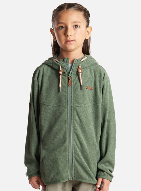 Polerón Niña Stripes Nano-F Full Zip Hoody Botella-0