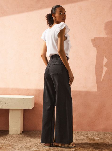 Jeans Wide Leg Tiro Alto-5