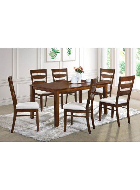 Juego de Comedor Galicia De 6 Sillas  Madera Natural-3