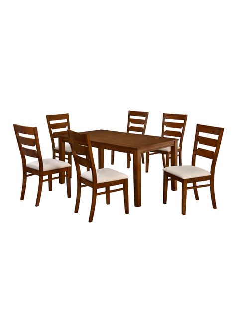 Juego de Comedor Galicia De 6 Sillas  Madera Natural-0