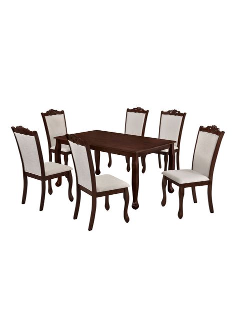 Juego de Comedor Aragon 6 Sillas Madera Natural-0