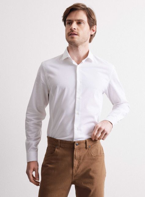 Camisa Texturada Casual-0
