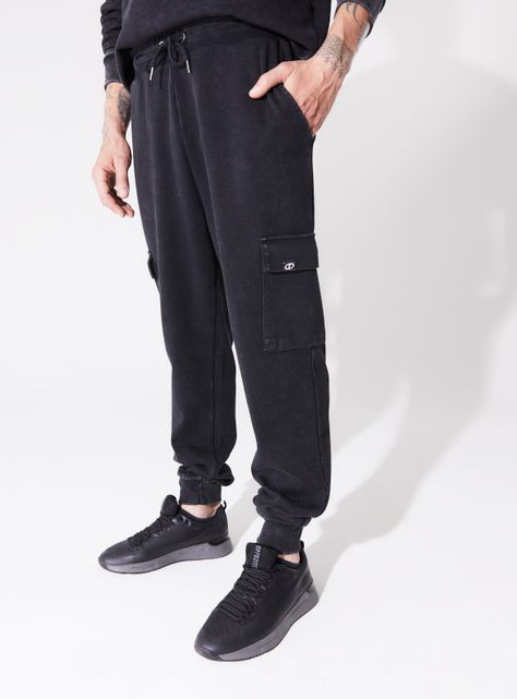 Pantalón Cargo Colorido Acid Wash-0