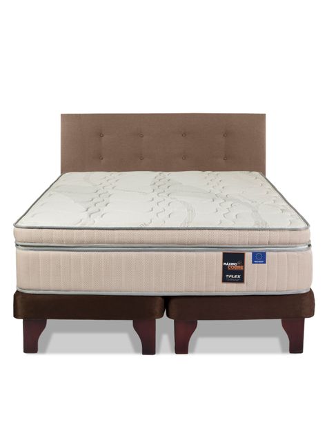 Cama Europea Maximo Cobre King Flex + Respaldo Royal-1