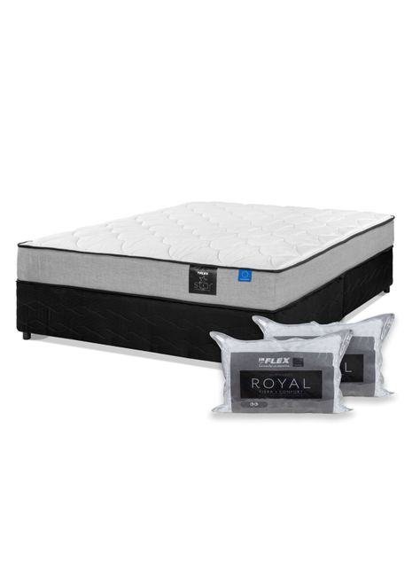 Cama Americana Star 2 Plazas BD Flex + Set de Almohadas-0