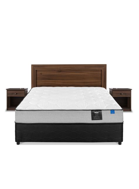 Cama Americana Star 2 Plazas BD Flex + Set Asturias-1