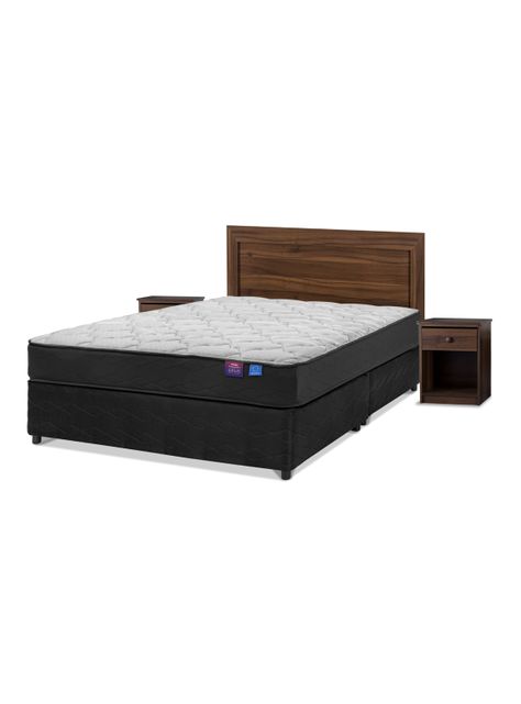 Cama Americana Therapdic Plus 2 Plazas BD Flex + Set Asturias-0
