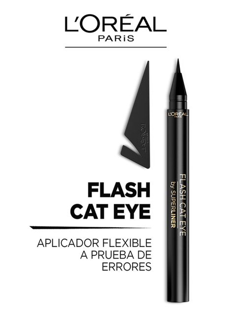 Delineador L'Oréal de Ojos Líquido Superliner Flash Cat Eye-5