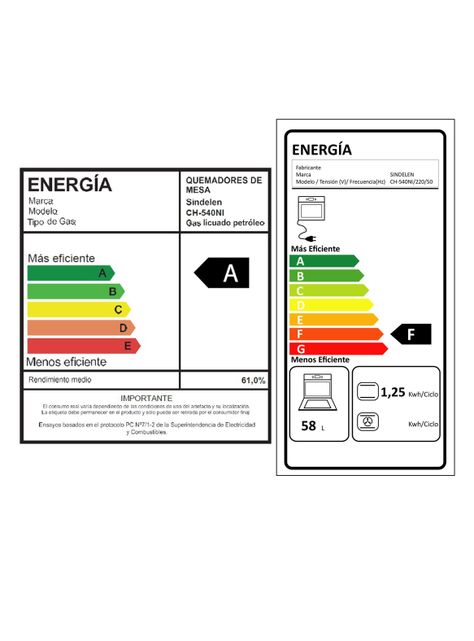 Cocina a Gas Híbrida 4 Quemadores + Horno Eléctrico CH-540NI-4