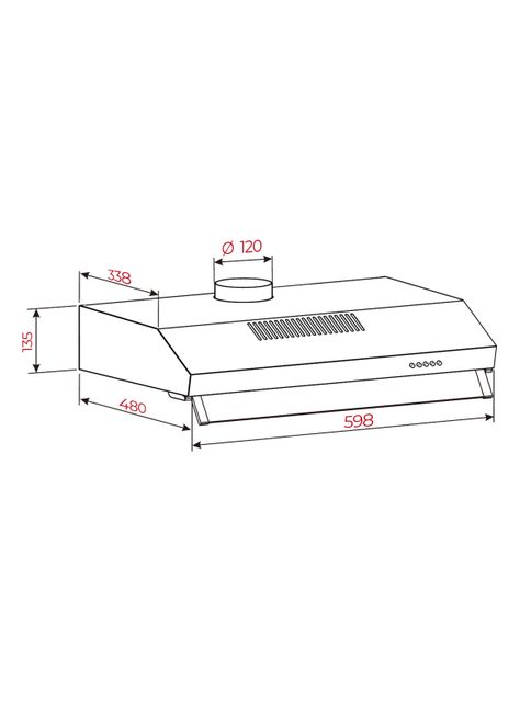 Campana tradicional CX 62120 KOS Inox 60 cm-1