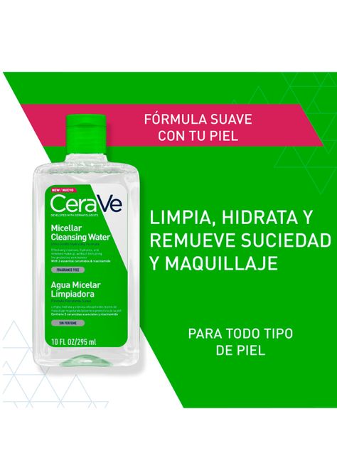 Agua Cerave Micelar Limpiadora Sin Perfume 295 ml-1