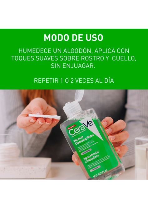 Agua Cerave Micelar Limpiadora Sin Perfume 295 ml-4