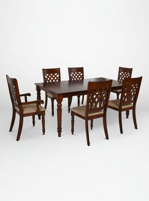 Juego de Comedor New Odessa + 4 Sillas + 2 Sitiales Cic-4