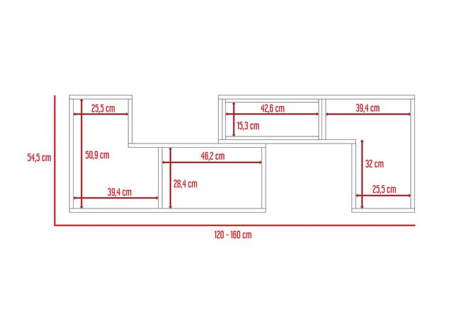 Rack TV 40" Extensible Beijing TuHome-1
