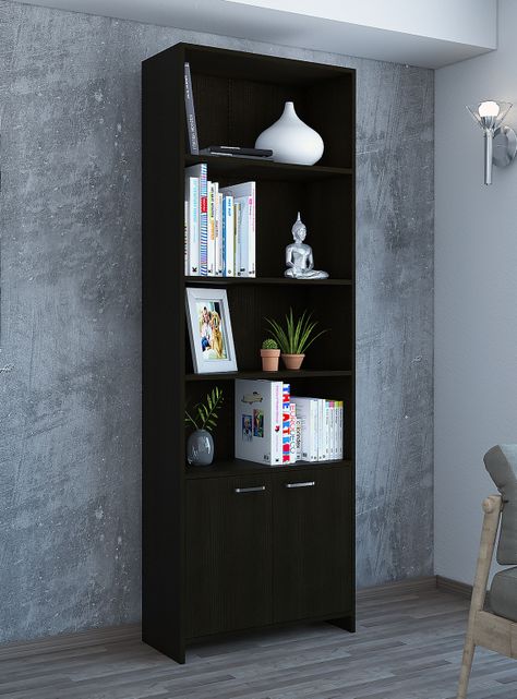 Biblioteca TuHome Lisa con Puerta Wengue-3