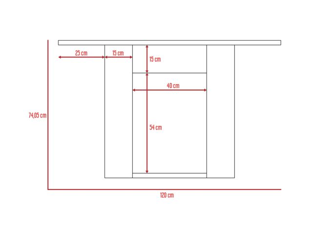 Mesa de Comedor Volterra Rectangular TuHome-5