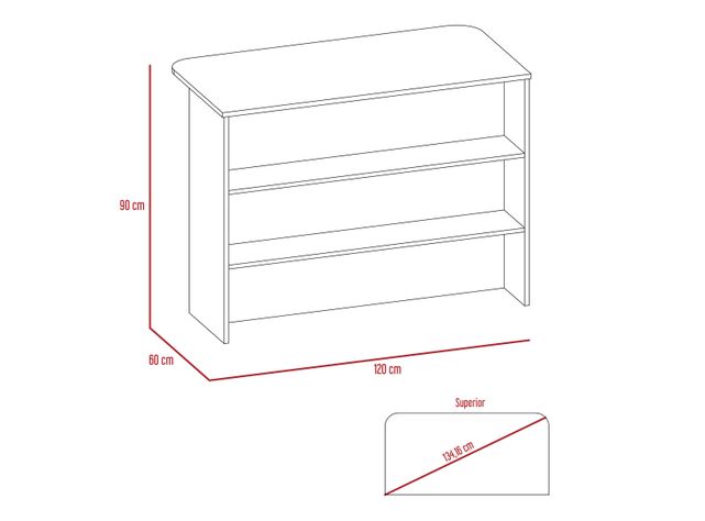 Barra TuHome Auxiliar de Cocina Fendi Wengue TuHome-1