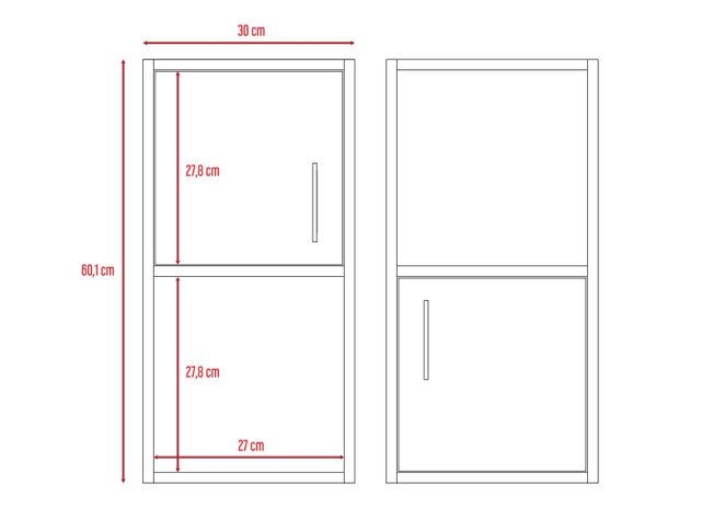 Set Muebles Optimizador Colgante Baño TuHome-1