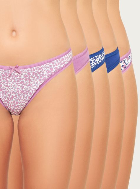Pack 5 Bikini Juvenil Algodón Peinado-0
