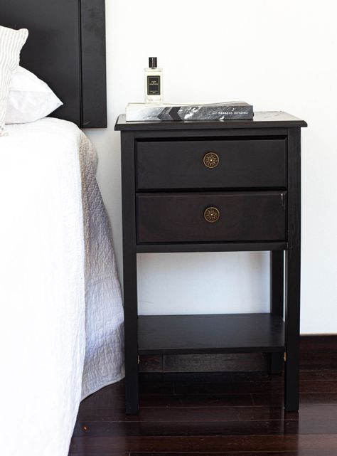 Cama Europea Black 2 Plazas + Respaldo Velador Rover-5