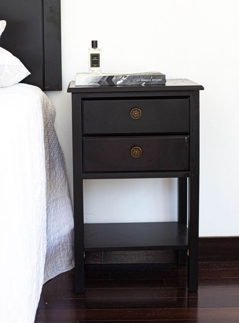 Cama Europea Black King + Respaldo Velador Rover-5
