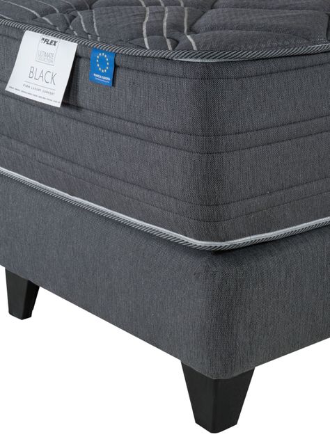 Cama Europea Black King + Respaldo Velador Rover-2