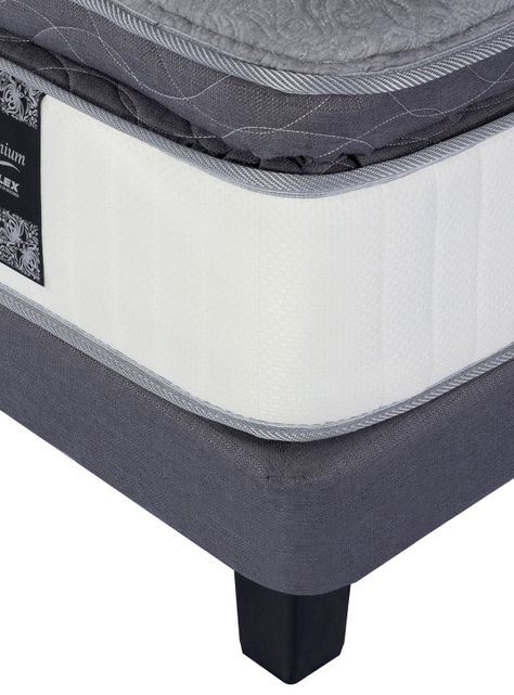 Cama Europea Titanium 2 Plazas + Respaldo con Velador Rover-3