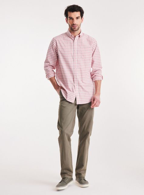 Camisa de Vestir Algodón Poliester-4