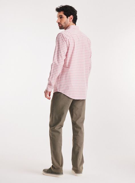Camisa de Vestir Algodón Poliester-5