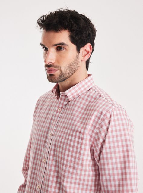 Camisa de Vestir Algodón Poliester-2