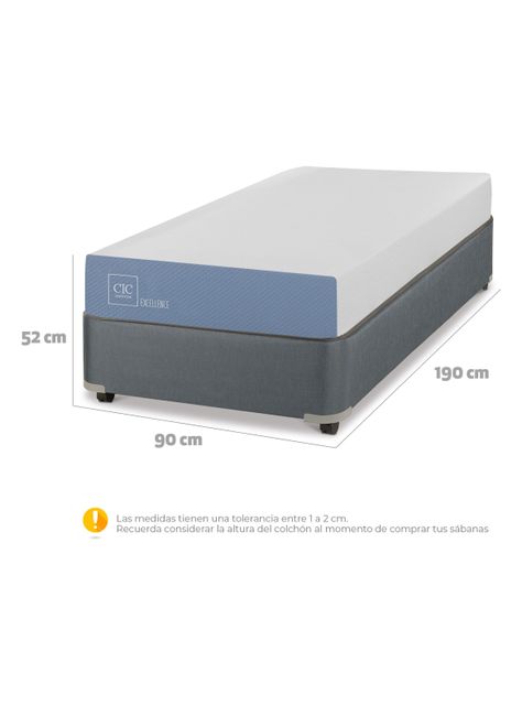 Base Americana Excellence 1 Plaza + Almohada-1