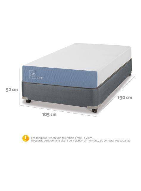 Box Americano 1.5 Plazas Excellence + Almohada-1