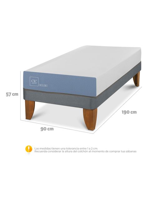 Cama Europea Excellence 1 Plaza-1