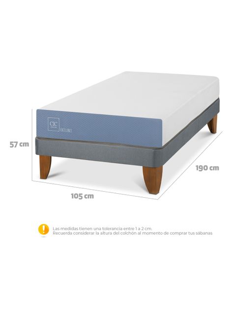 Cama Europea Excellence 1.5 Plazas-1