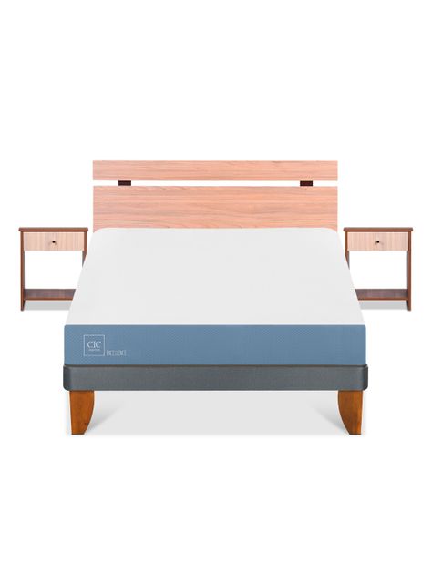 Cama Europea Excellence 2 Plazas + Set Muebles Olmo-2