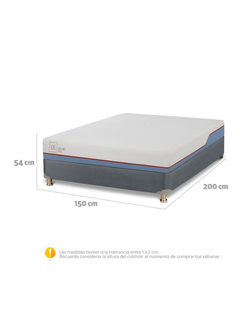 Box Americano 2 Plazas Excellence Plus + Textil-1