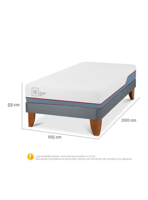 Cama Europea Excellence Plus 1.5 Plazas-1