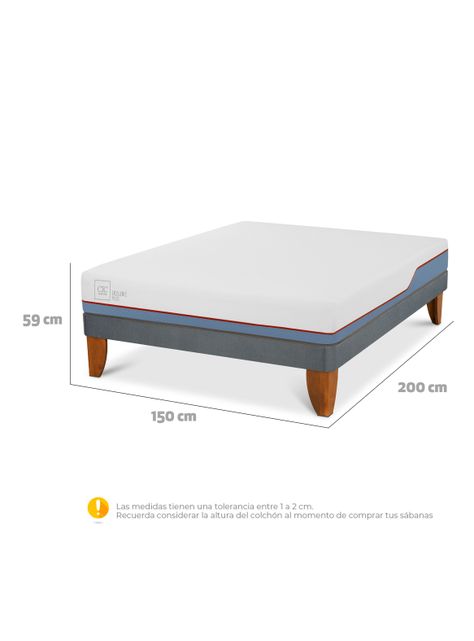 Cama Europea 2 Plazas Excellence Plus-1