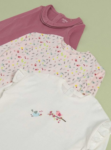 Polera Tripack Niña Estampado-2