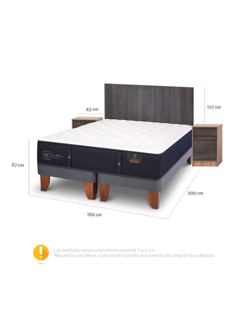 Cama Europea Premium King Set Espresso-1