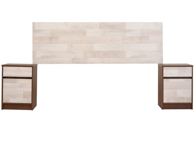 Set Muebles Legno: Respaldo 2 Plazas + Veladores-0