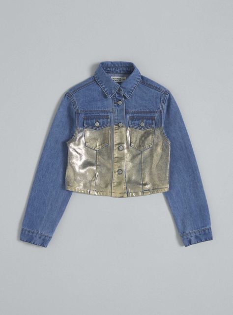 Chaqueta Denim Folia Dorado-2