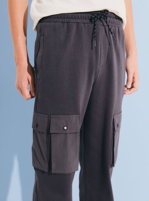 Pantalón Buzo Tipo Cargo-1