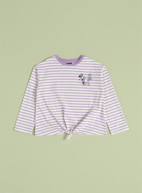 Polera Niña con Aplicaciónes Y Nudo Minnie & Daisy Disney-2