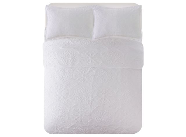 Quilt Súper King Unicolor White-2