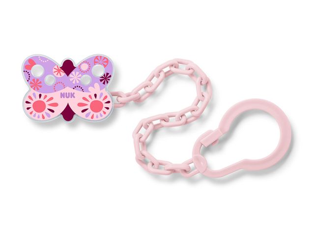 Clip Cadena Mariposa Rosado Nuk-0